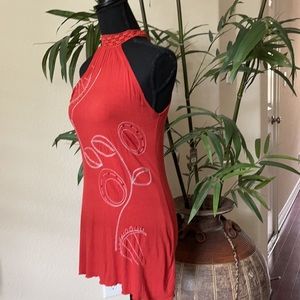 Short Red Dress Sequins